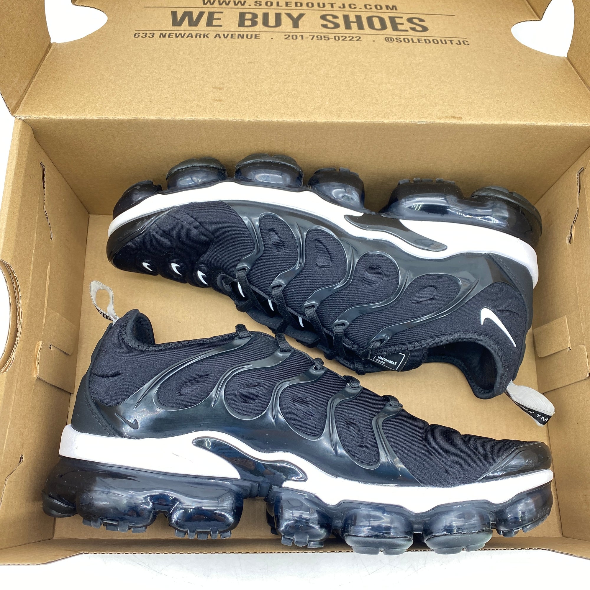 Nike Air Vapormax Plus &quot;Overbranding Black&quot; 2018 Used Size 8.5