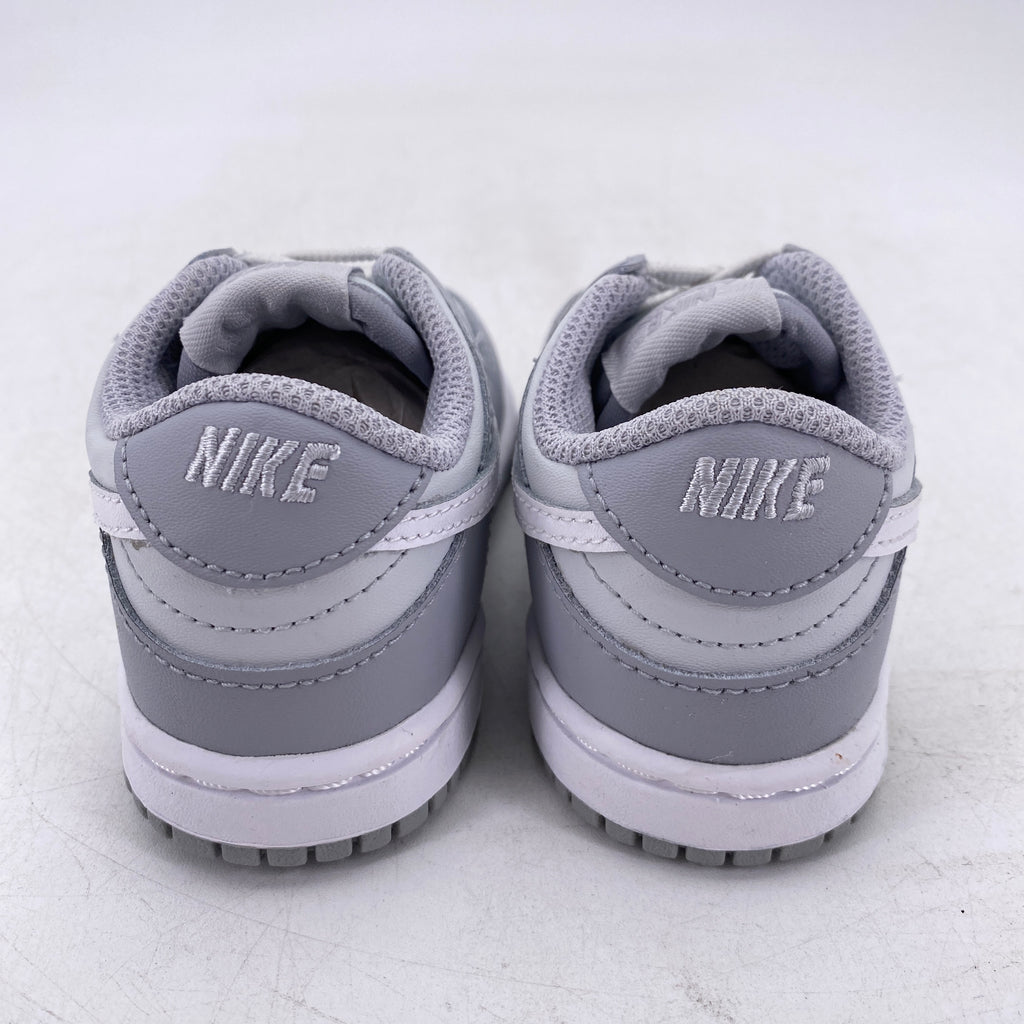 Nike (TD) Dunk Low "Two Tone Grey" 2022 New Size 6C