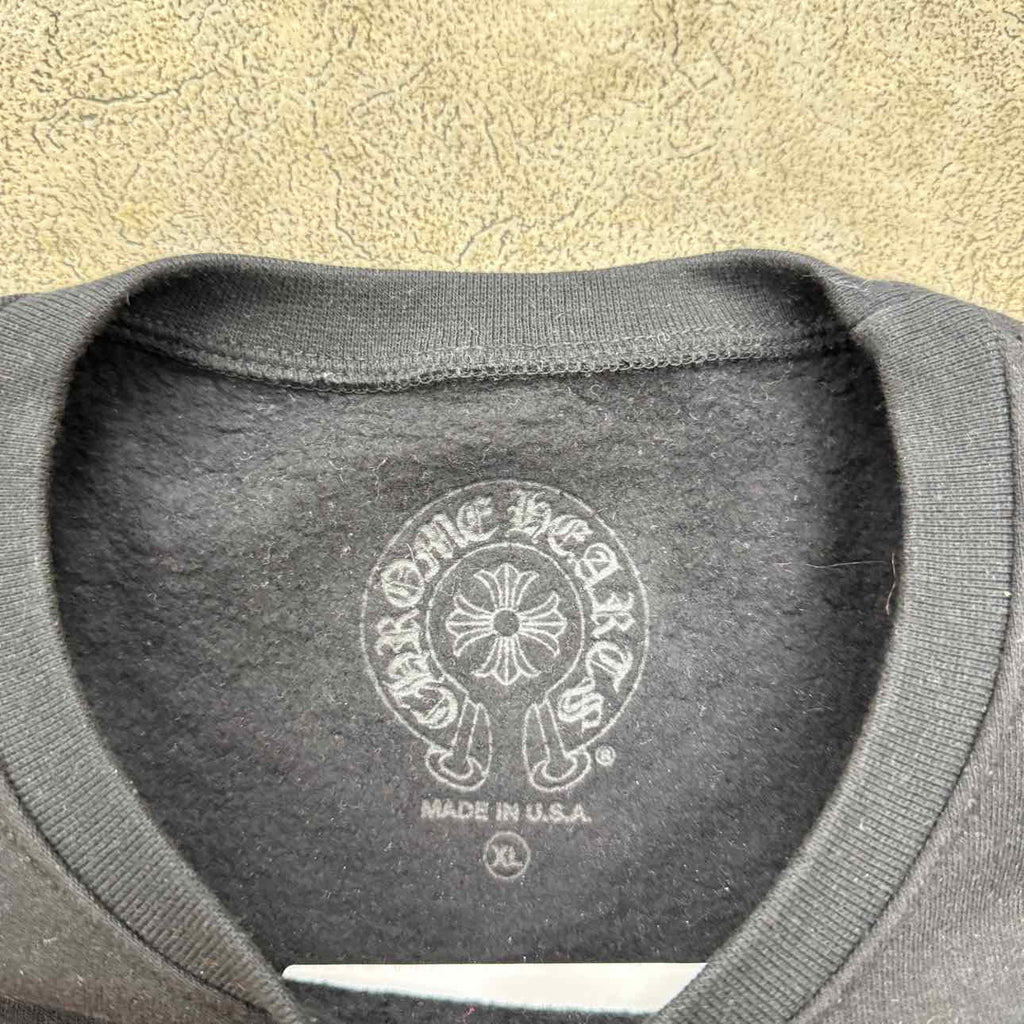 Chrome Hearts Crewneck Sweater "HORSESHOE" Black Used Size XL