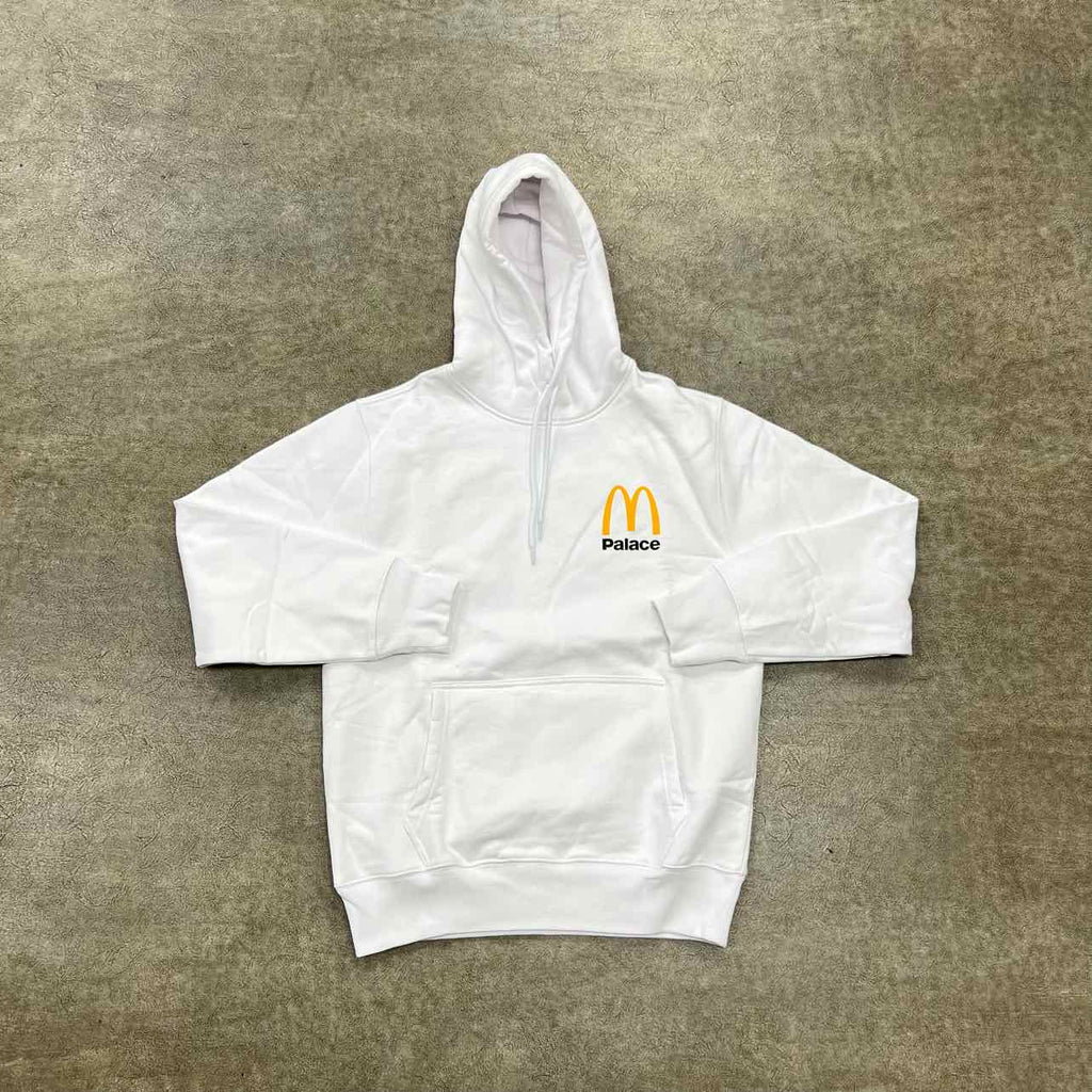 Palace Hoodie "PALACE X MCDONALDS" White New Size M