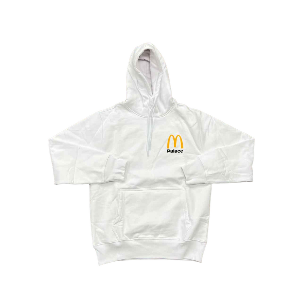 Palace Hoodie "PALACE X MCDONALDS" White New Size M
