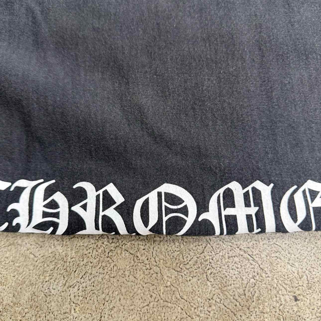 Chrome Hearts Sweatpants "VERTICAL LOGO" Black Used Size XL