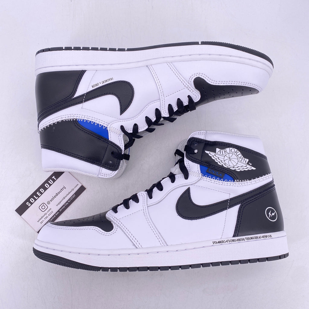Air Jordan 1 Retro High OG "Union Fragment White Black" 2026 New Size 12