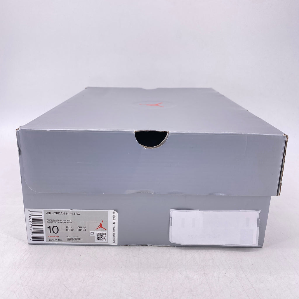 Air Jordan 14 Retro "White Hyper Royal" 2020 New Size 10