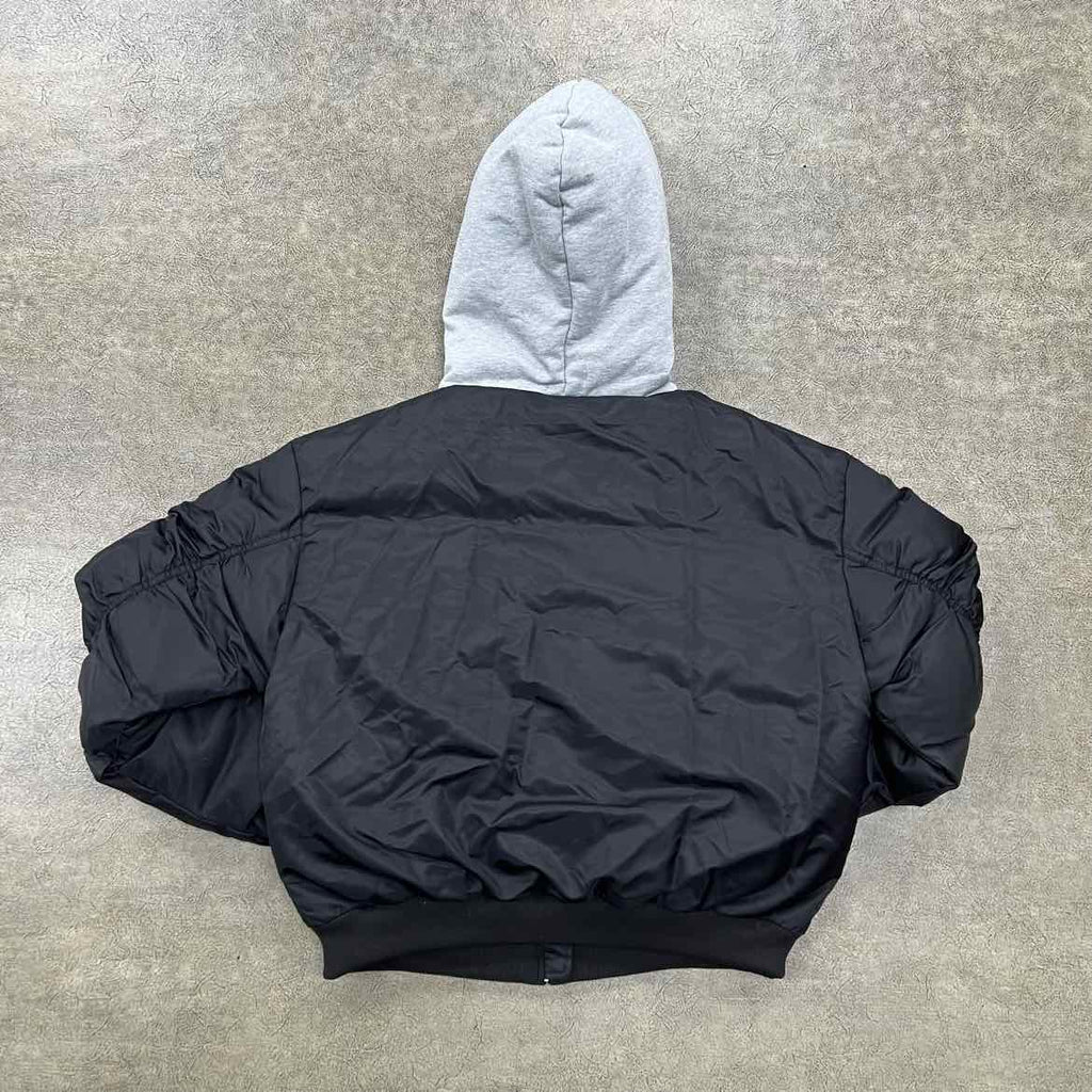 Saint Vanity Jacket "GREY HOOD" Black New Size S