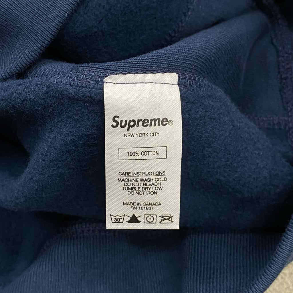 Supreme Hoodie "CLASSIC AD" Navy New Size M
