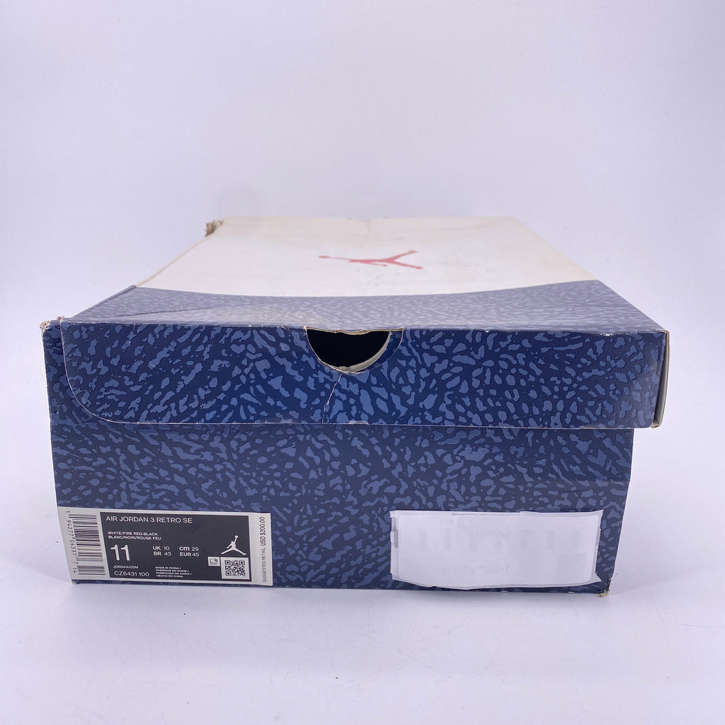 Air Jordan 3 Retro "Fire Red Denim" 2020 New Size 11