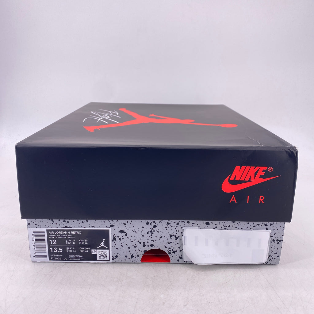 Air Jordan 4 Retro "White Cement" 2025 New Size 12