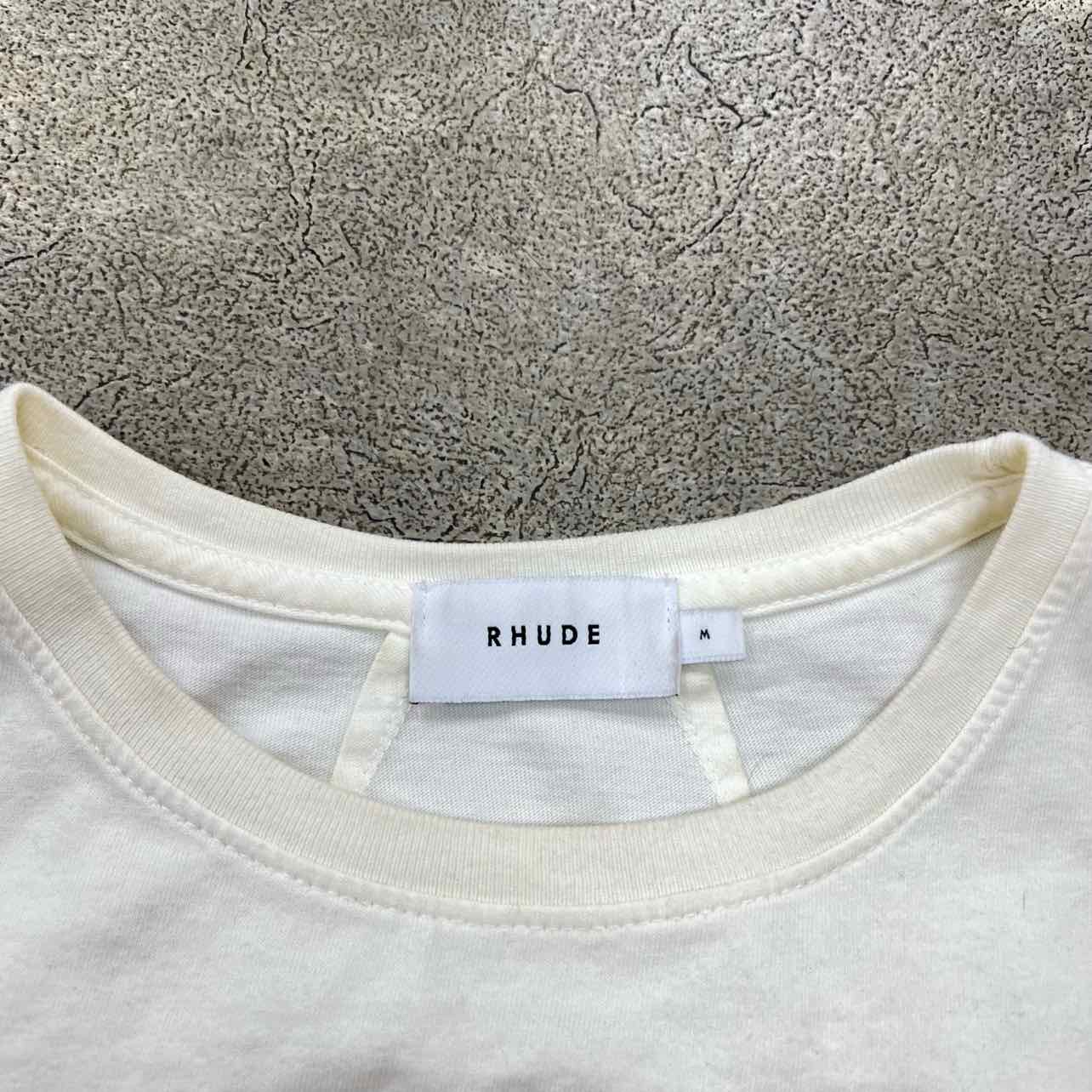 Rhude T-Shirt &quot;TIGER&quot; White Used Size M