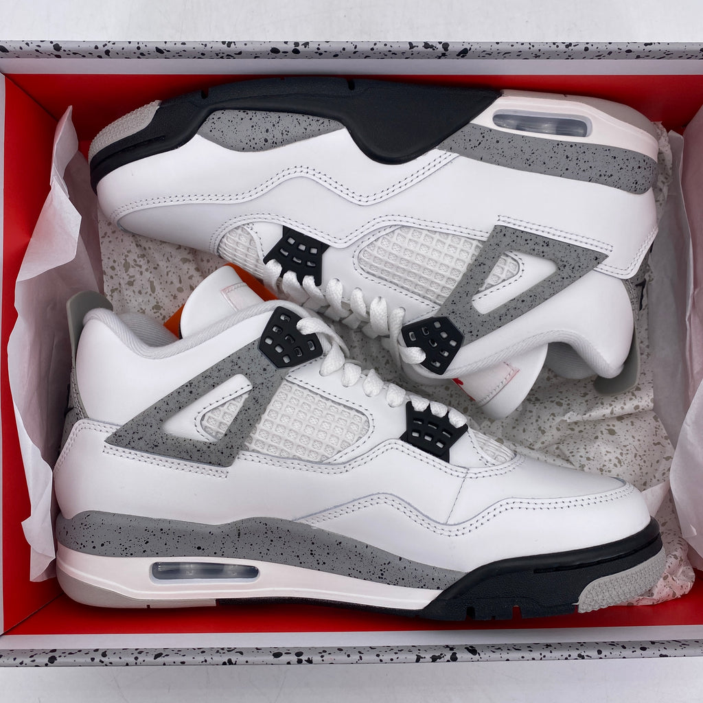Air Jordan 4 Retro "White Cement" 2025 New Size 8
