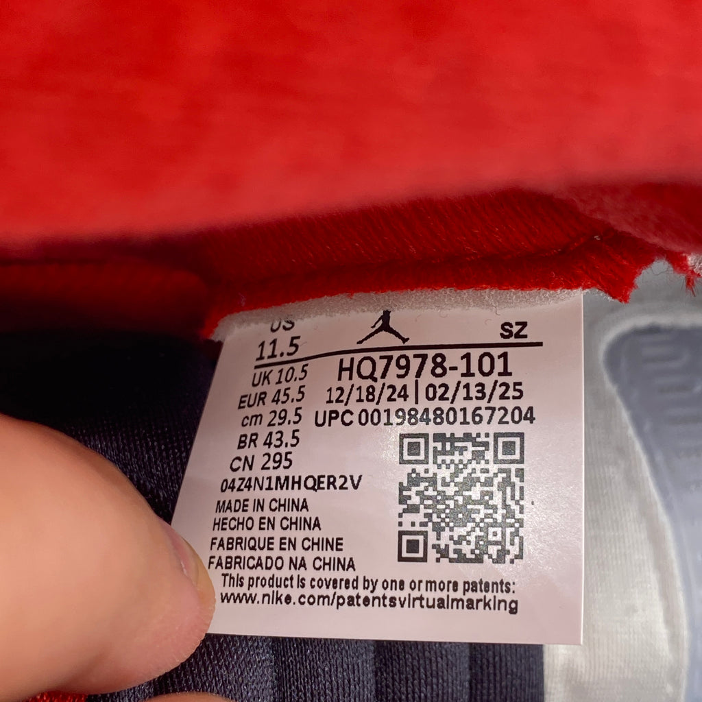Air Jordan 5 Retro "Fire Red Black Tongue" 2025 Used Size 11.5