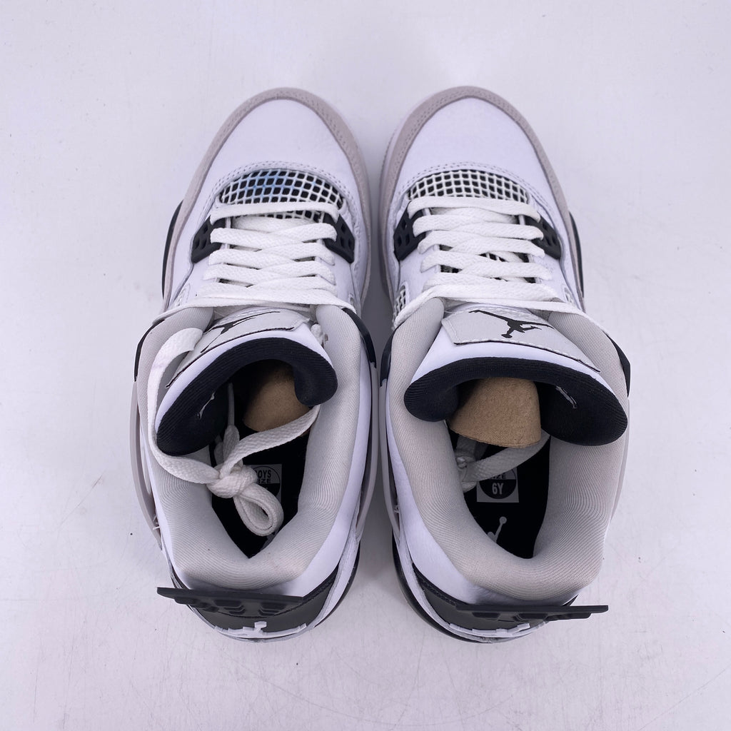 Air Jordan (GS) 4 Retro "Military Black" 2022 New Size 6Y