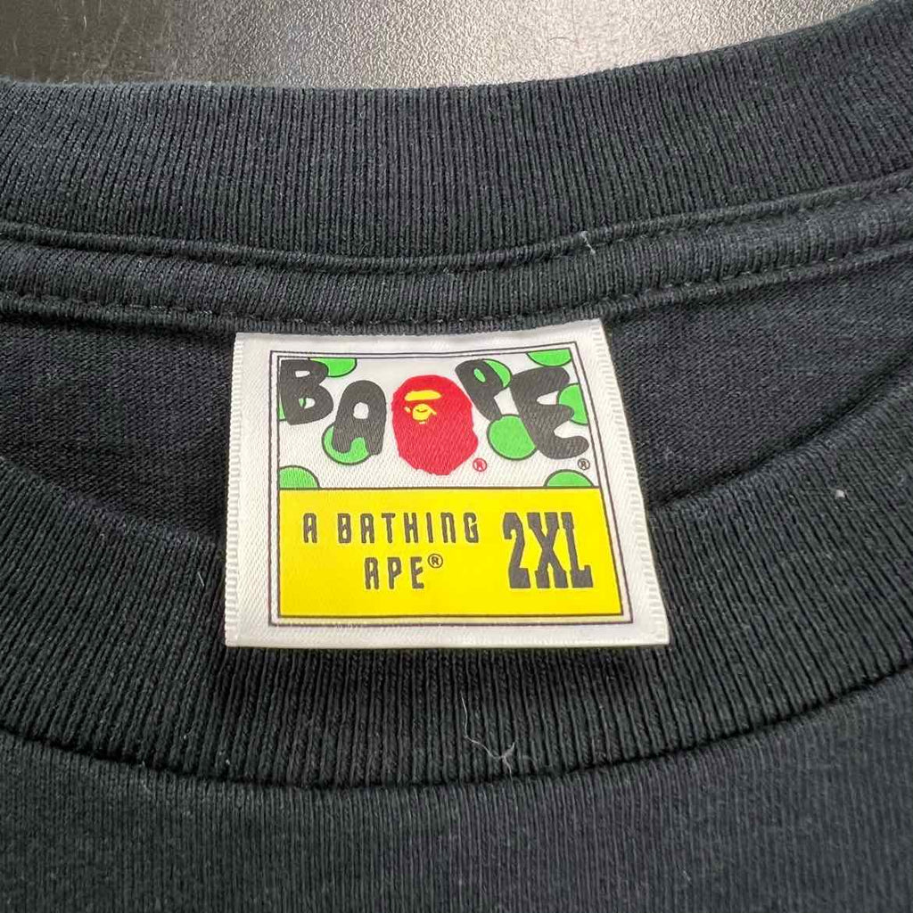 Bape T-Shirt "BAPESTA HEAD" Black Used Size 2XL
