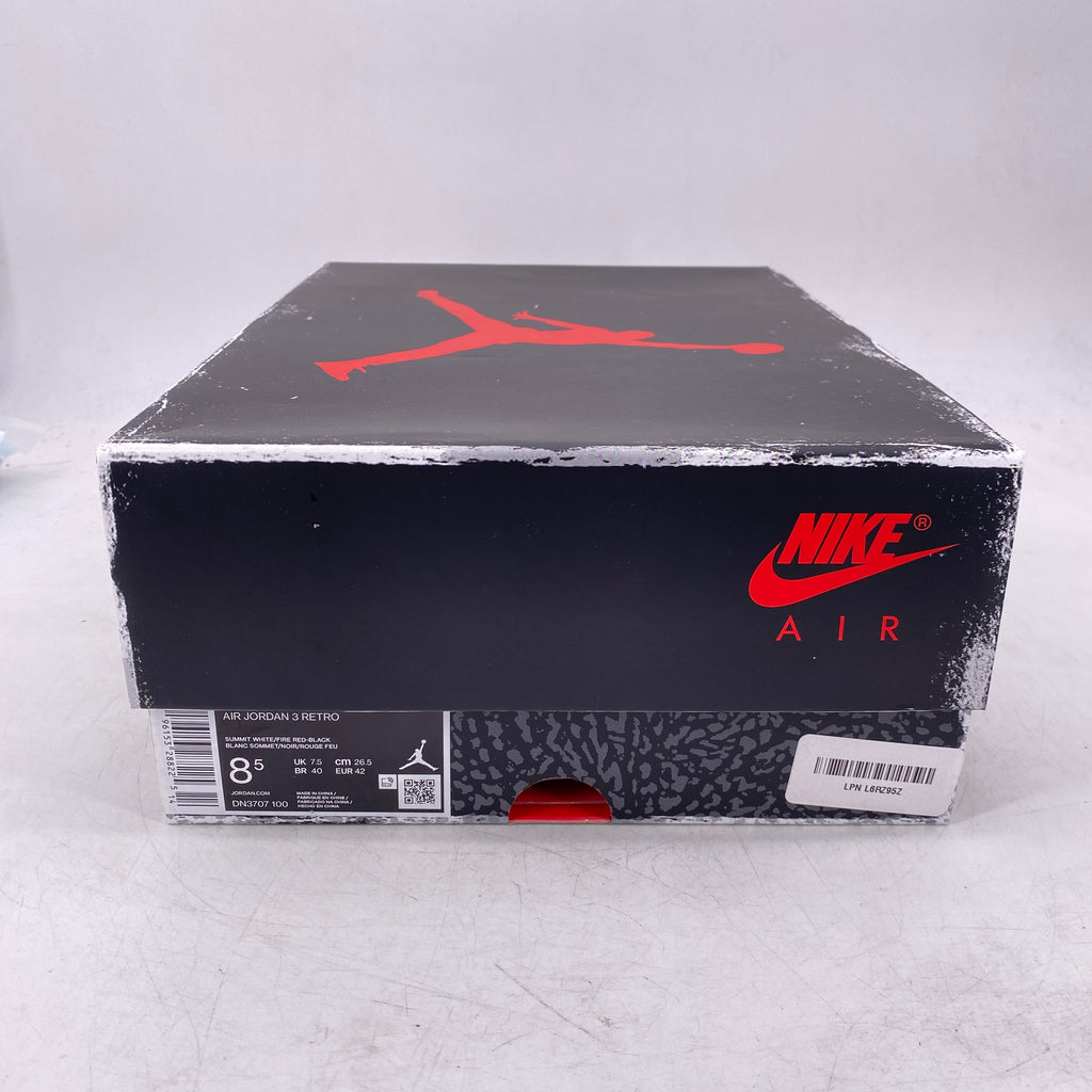 Air Jordan 3 Retro "White Cement Reimagined" 2023 New Size 8.5