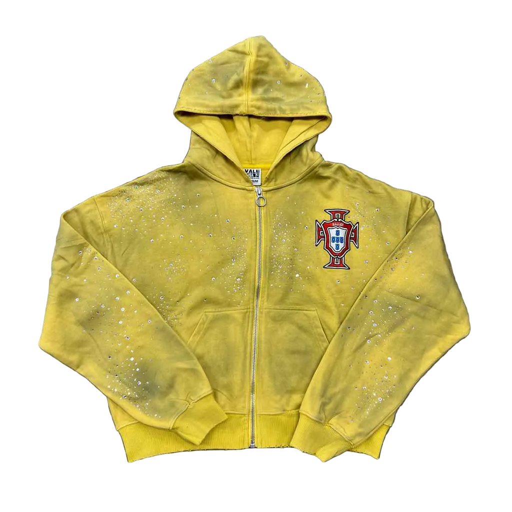 Vale Zip Up "SUN CLUSTERED" Yellow New Size M