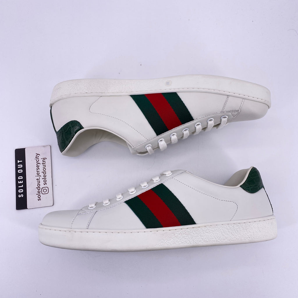 Gucci Ace Sneaker Low "Red Green Stripe"  Used Size 9.5G