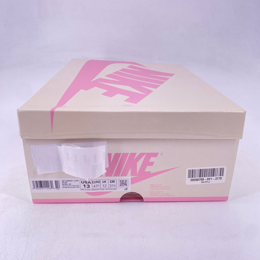 Air Jordan 1 Retro Low OG SP "Travis Scott Shy Pink" 2026 New Size 13