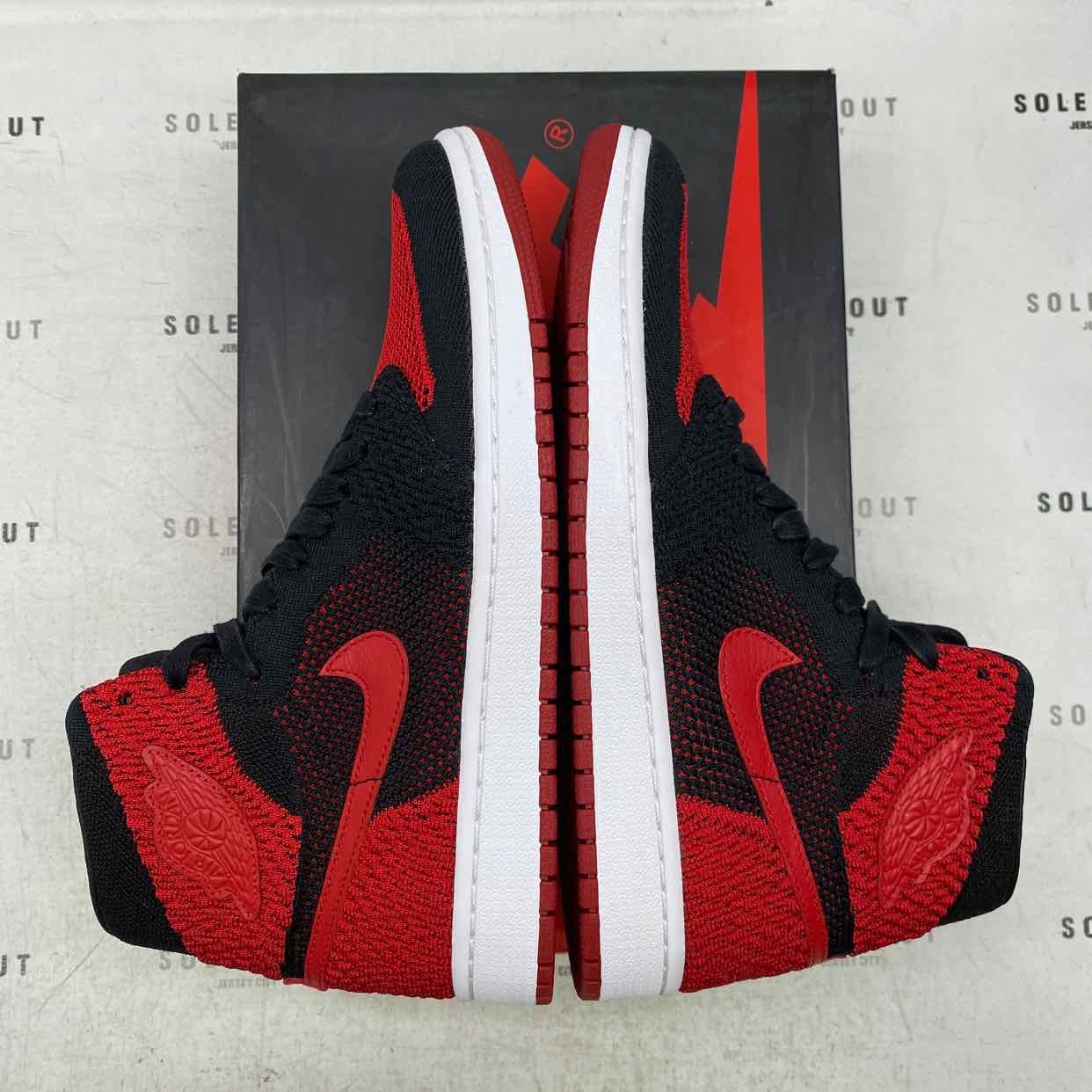 Air Jordan 1 Retro HI Flyknit &quot;Bred&quot; 2017 New Size 8.5