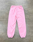 Sp5der Sweatpants "WEB" Pink New Size L