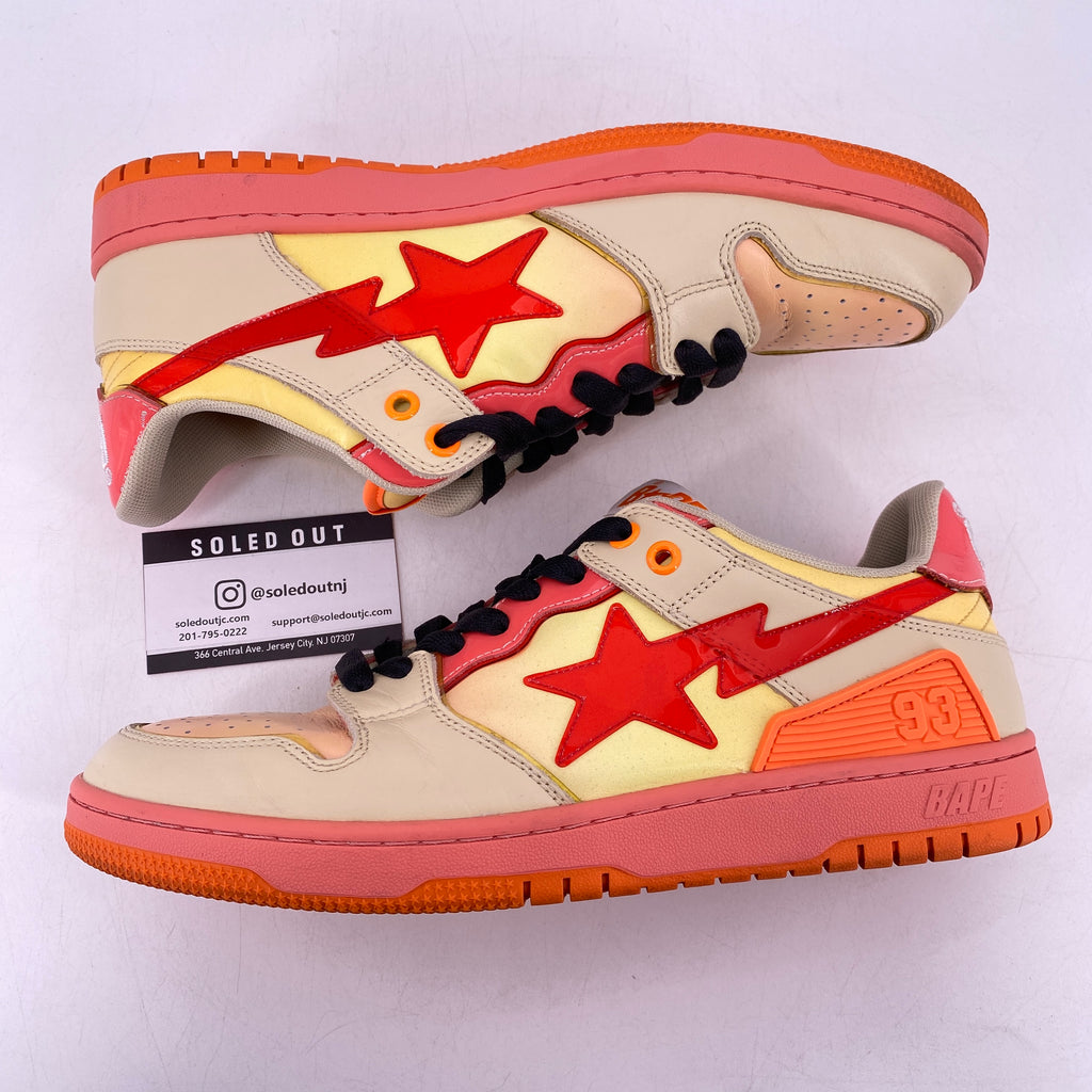 Bape Sk8 Sta "Orange"  Used Size 10