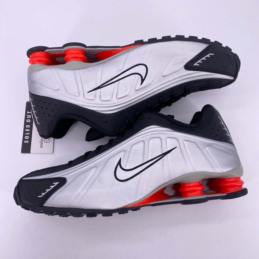 Nike Shox R4 "Black Metallic Silver" 2025 New Size 12