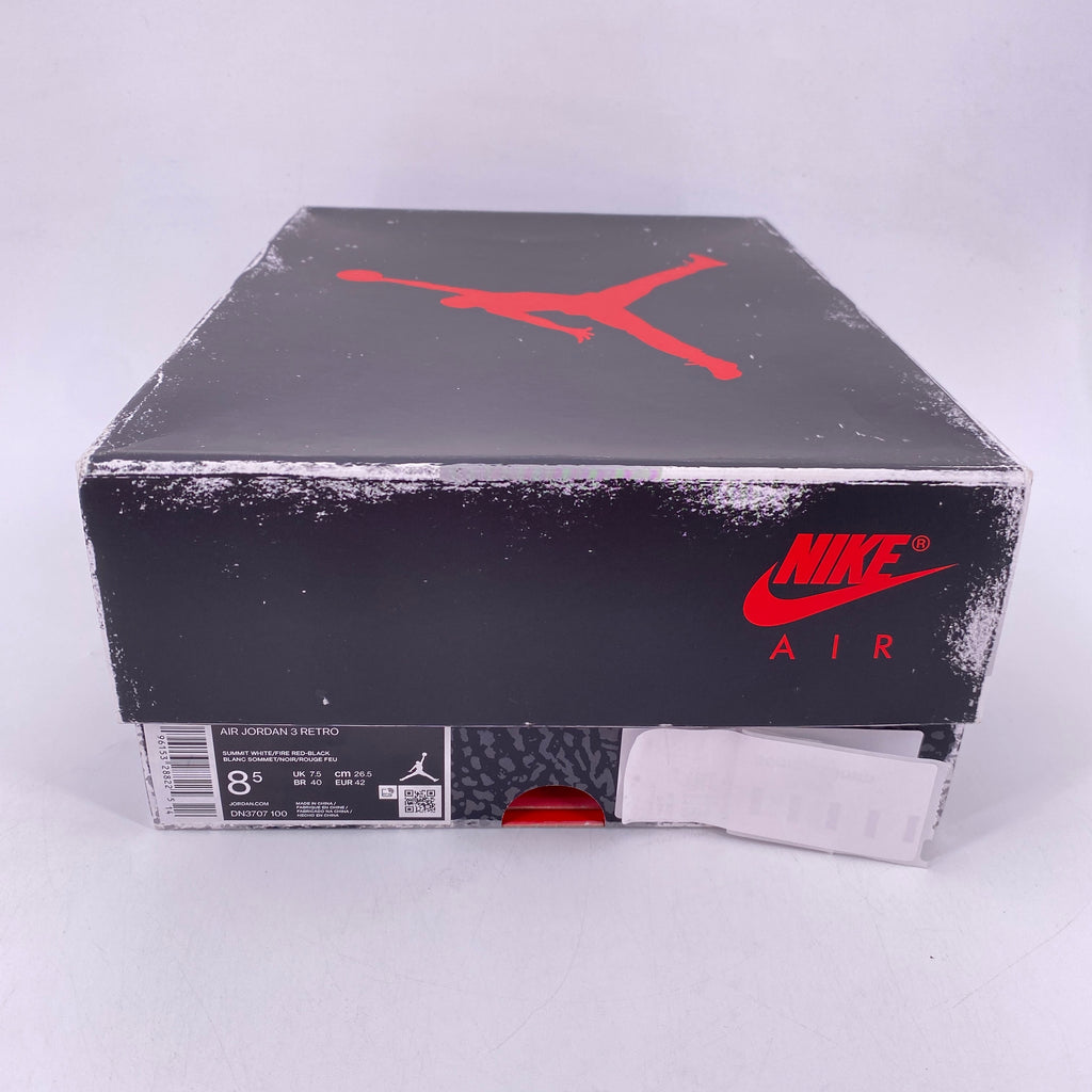 Air Jordan 3 Retro "White Cement Reimagined" 2023 New Size 8.5