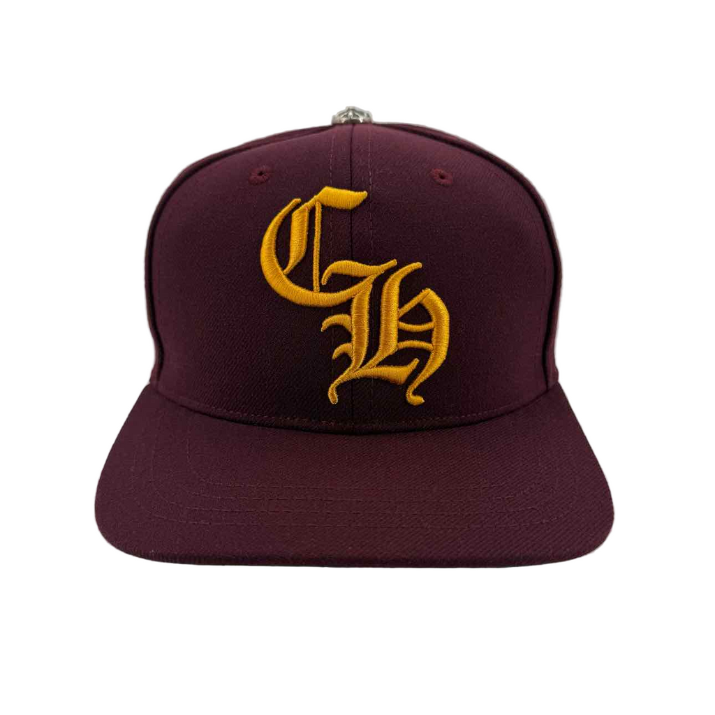 Chrome Hearts Snapback "BASEBALL" New Maroon Size OS