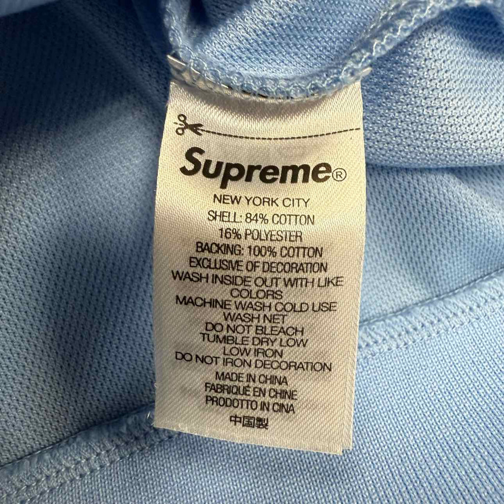 Supreme Track Jacket "TRICOT" Light Blue New Size S