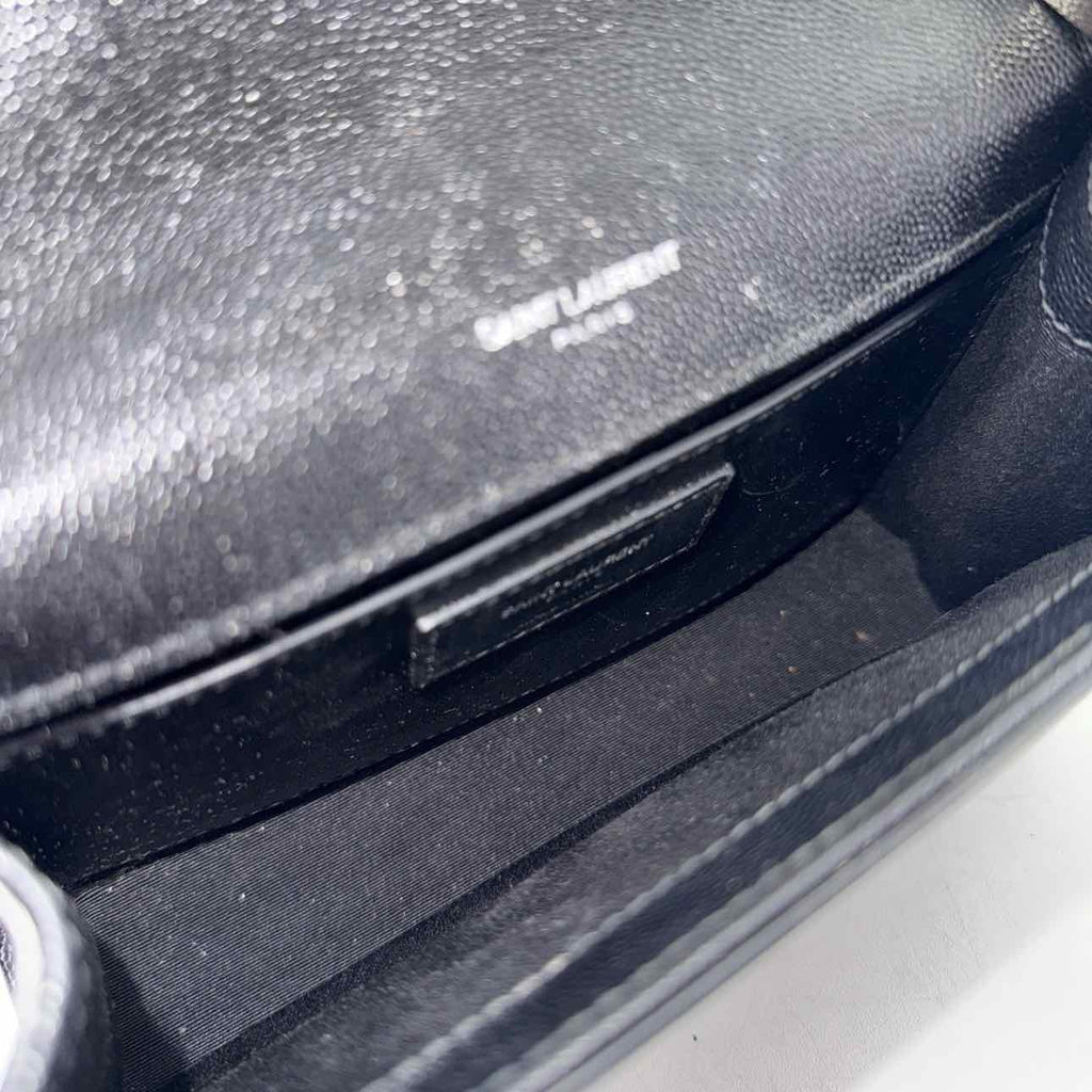 YSL Shoulder Bag "KATE TASSEL" Used Black