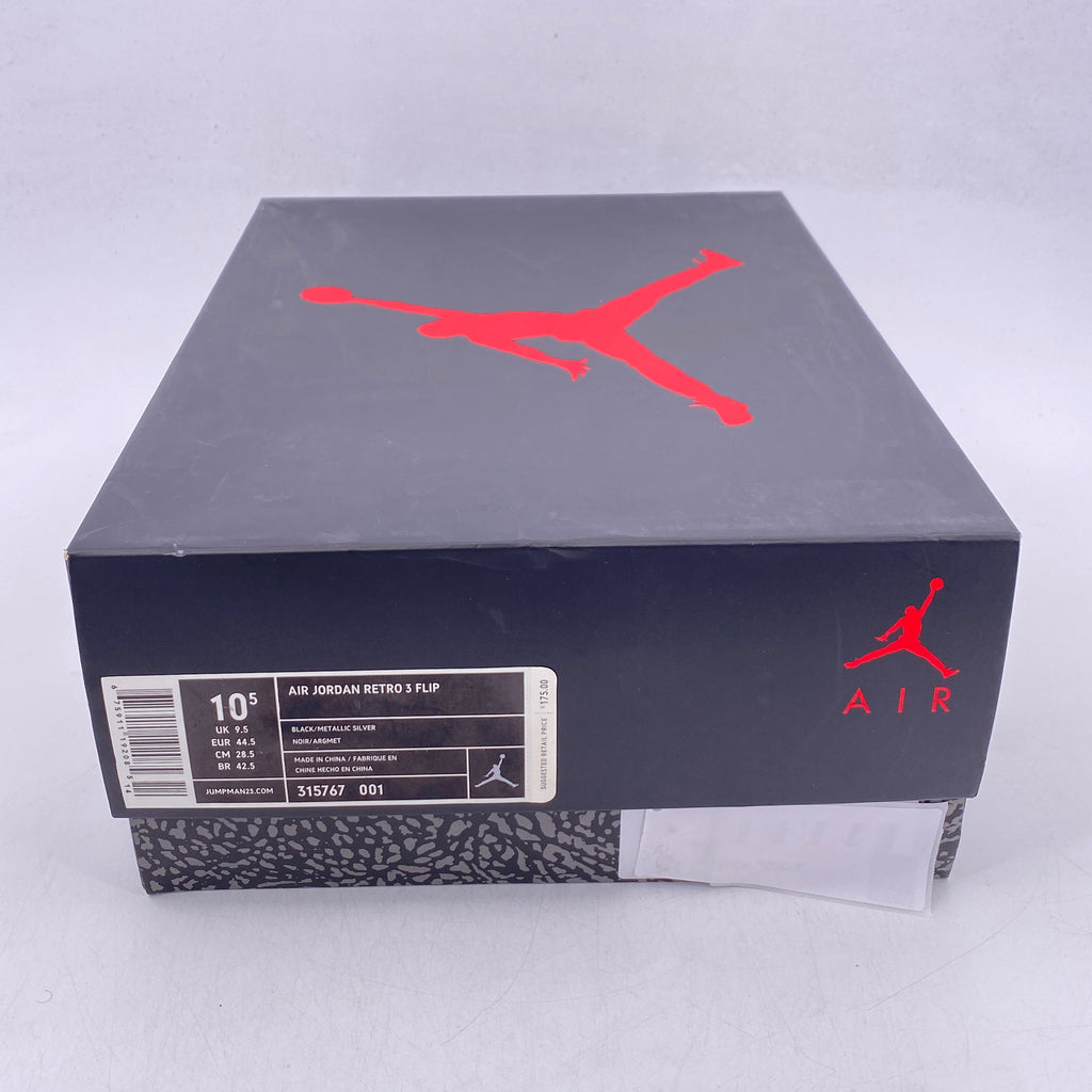Air Jordan 3 Retro "Black Flip" 2011 Used Size 10.5