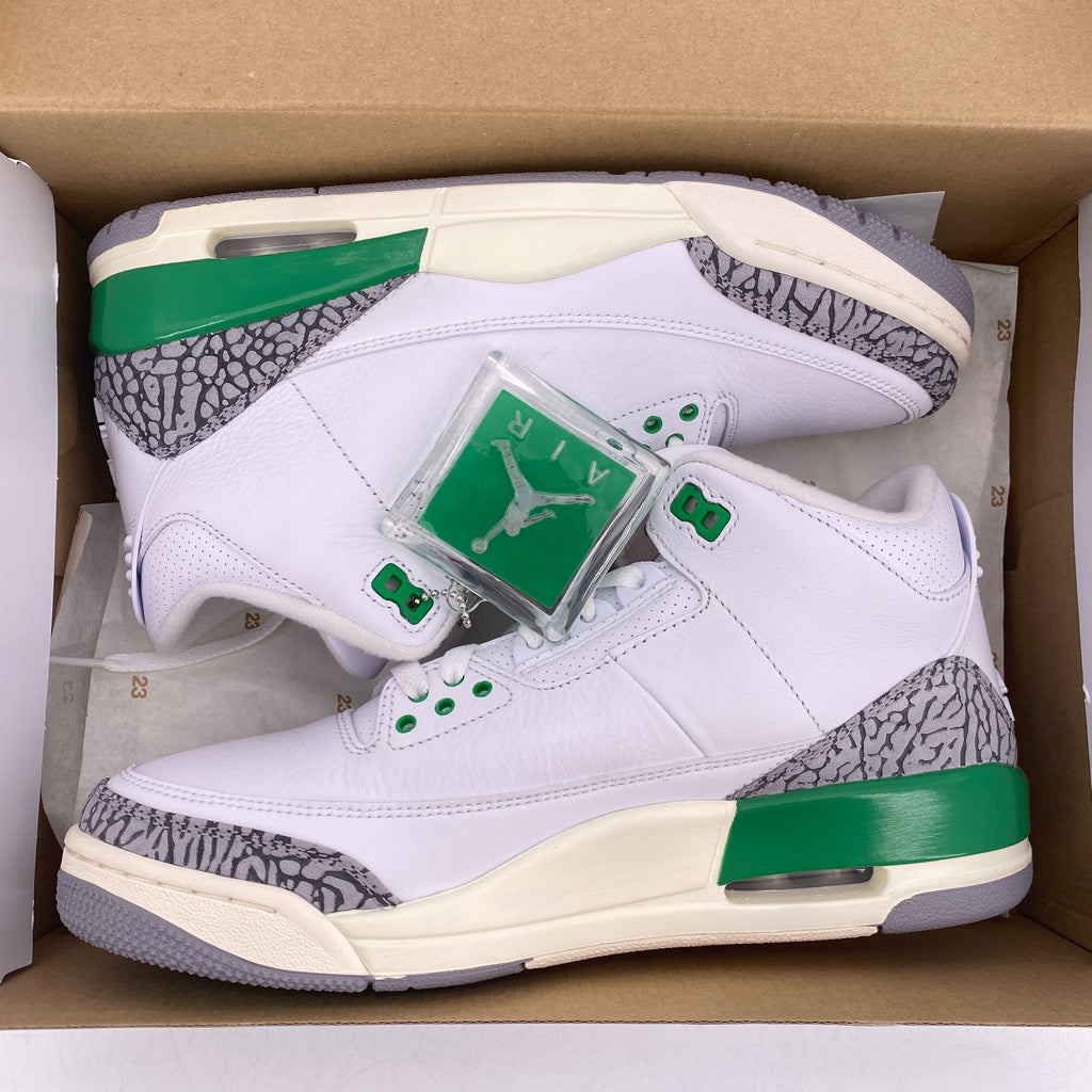 Air Jordan (W) 3 Retro "Lucky Green" 2023 New Size 10.5W