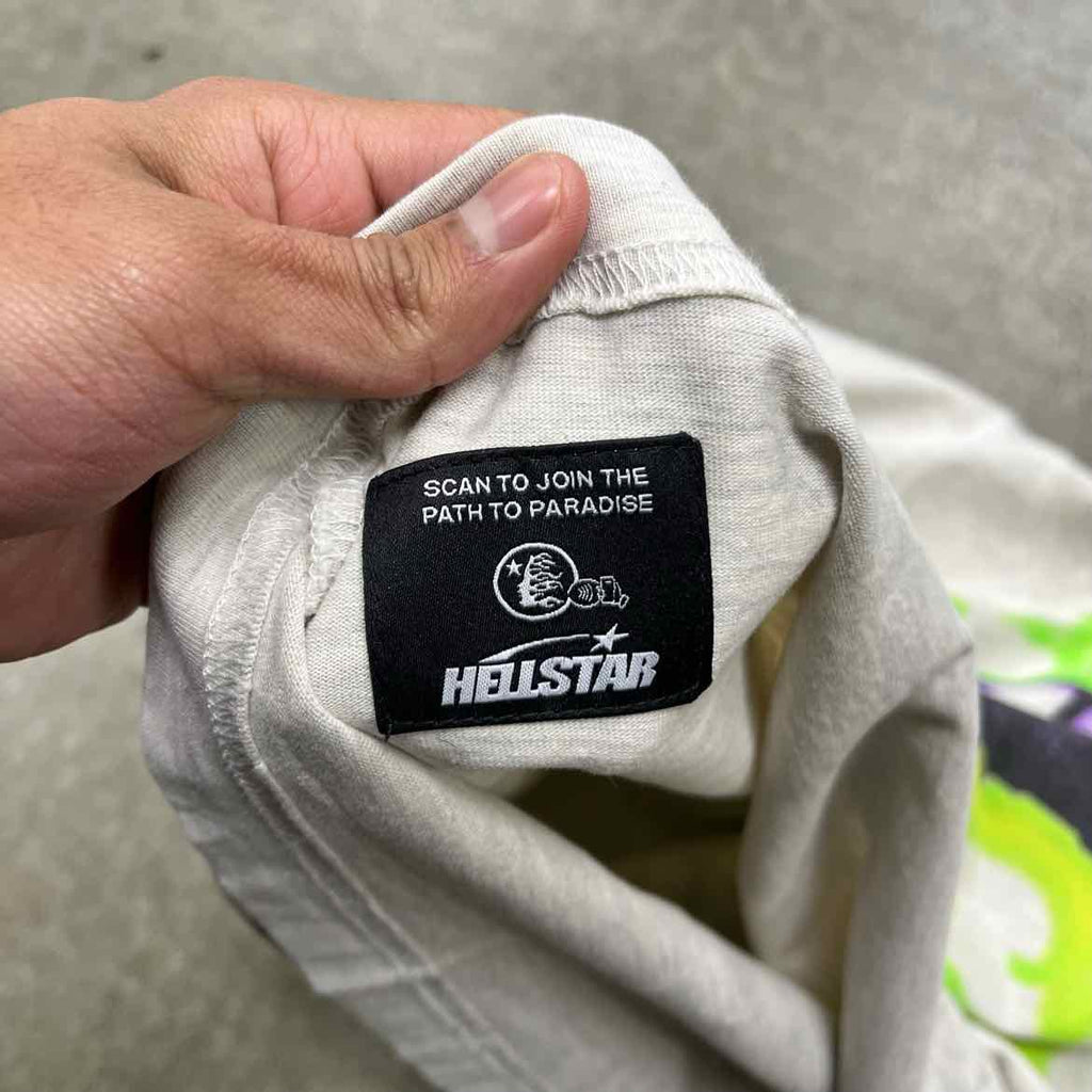 Hellstar T-Shirt "JESUS" Grey New Size L