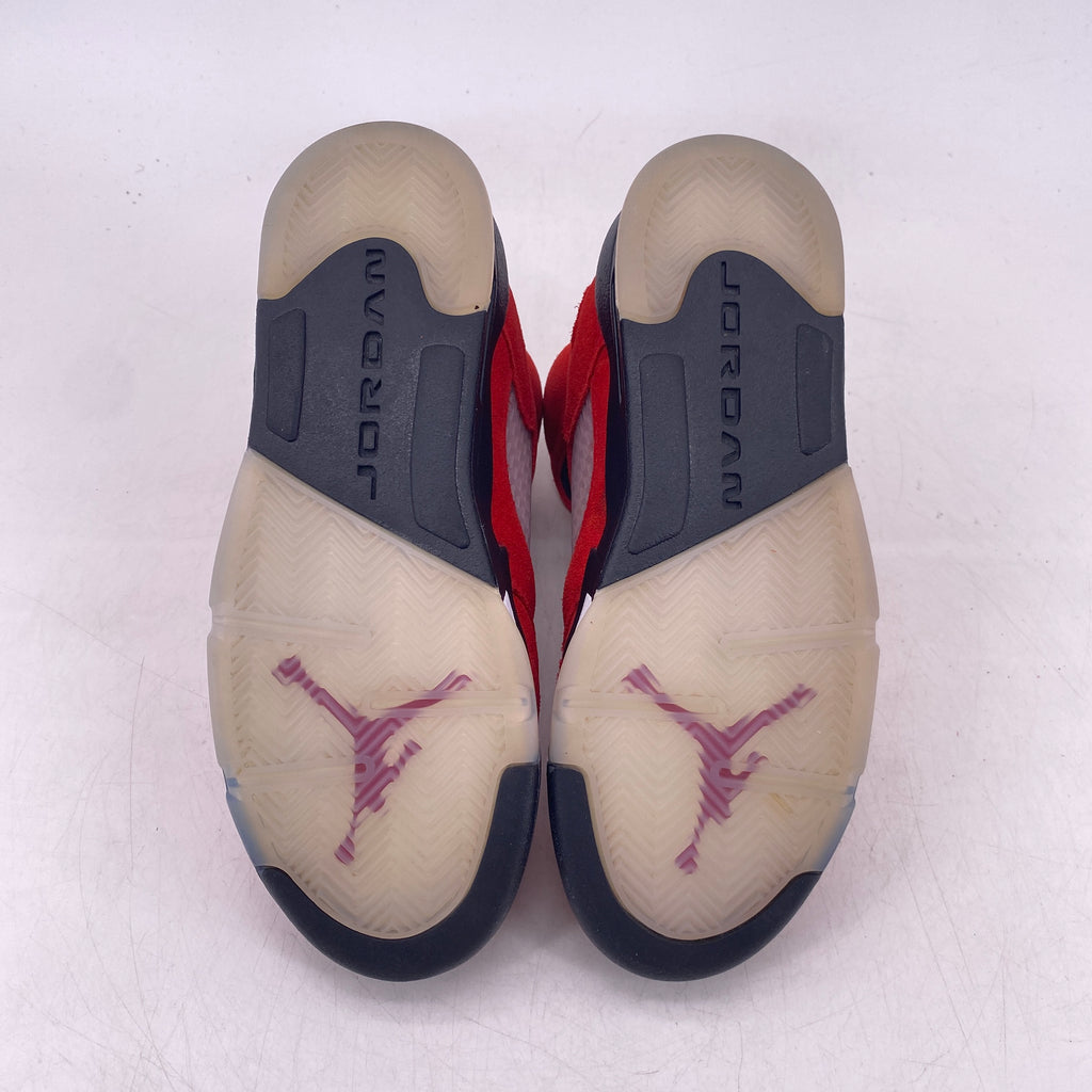 Air Jordan (GS) 5 Retro "Raging Bull Red Suede" 2021 Used Size 5Y