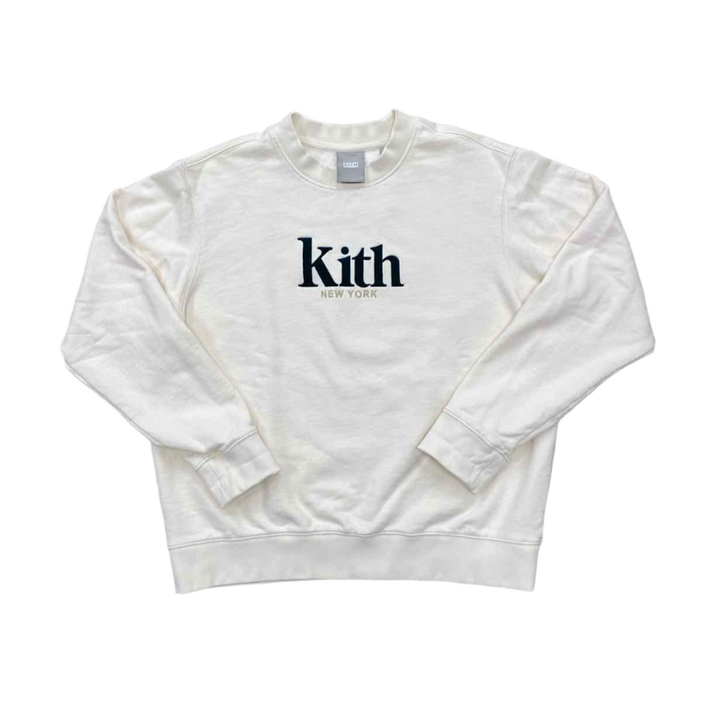 Kith Crewneck Sweater "JANE" Cream Used Size L (W)