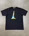 Kith T-Shirt "SIMPSONS FAMILY STACK" Black New Size S