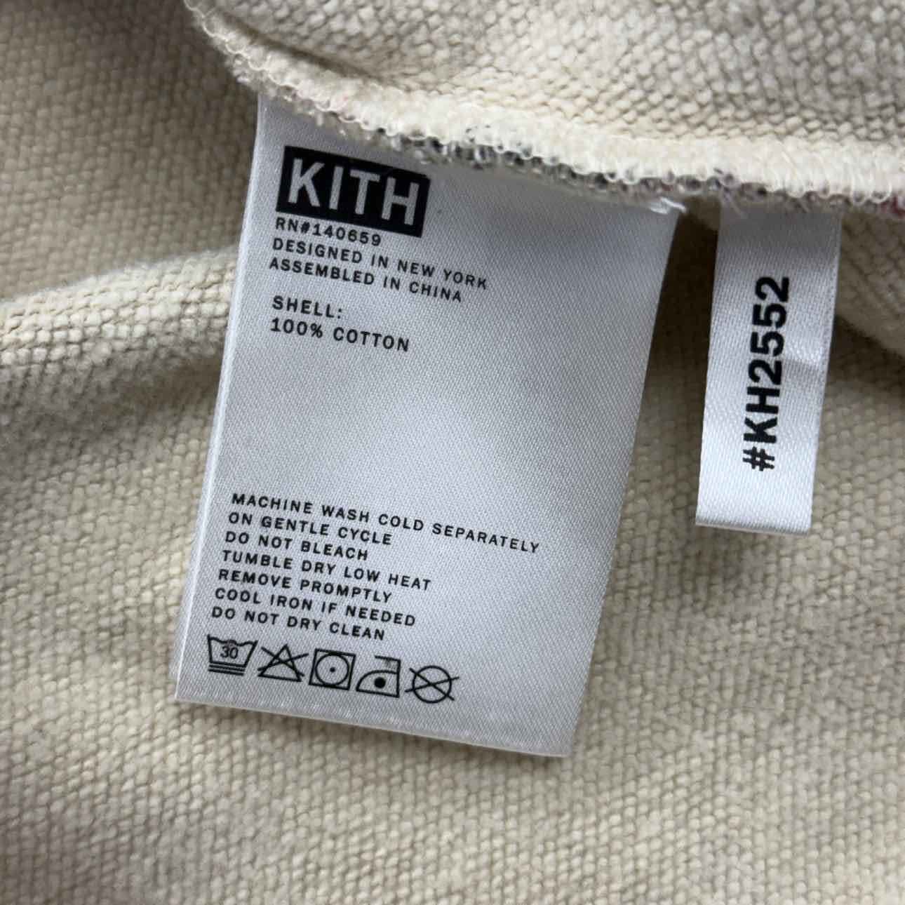 Kith Hoodie &quot;PLAID&quot; Red Used Size 2XL