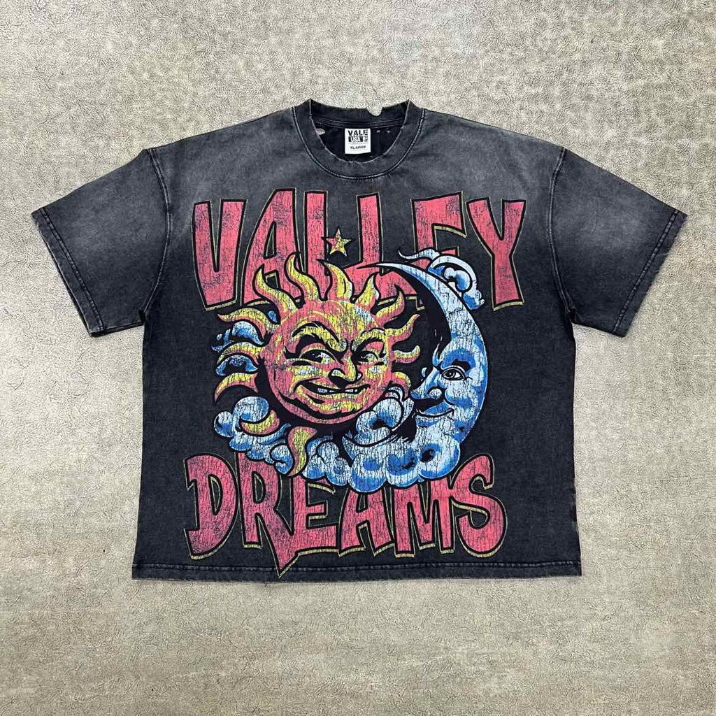 Vale T-Shirt "SUN & MOON" Black New Size XL