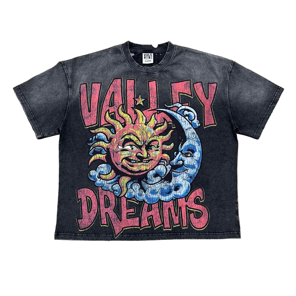 Vale T-Shirt "SUN & MOON" Black New Size XL