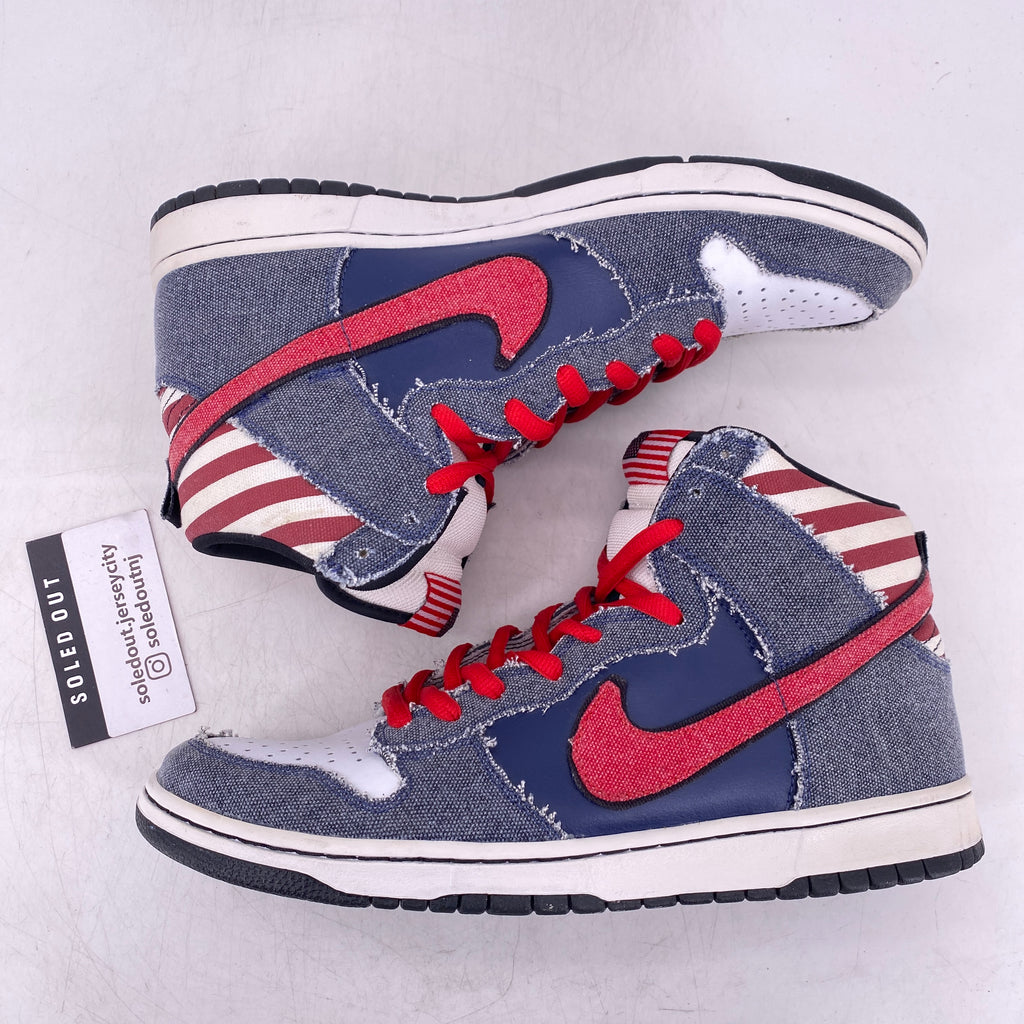 Nike SB Dunk High PRM "Born In The Usa" 2010 Used Size 11