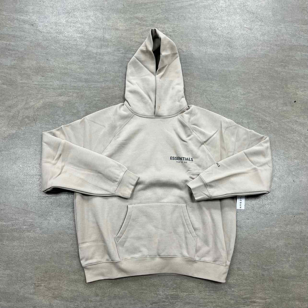 Fear of God Hoodie "ESSENTIALS" Tan New Size L