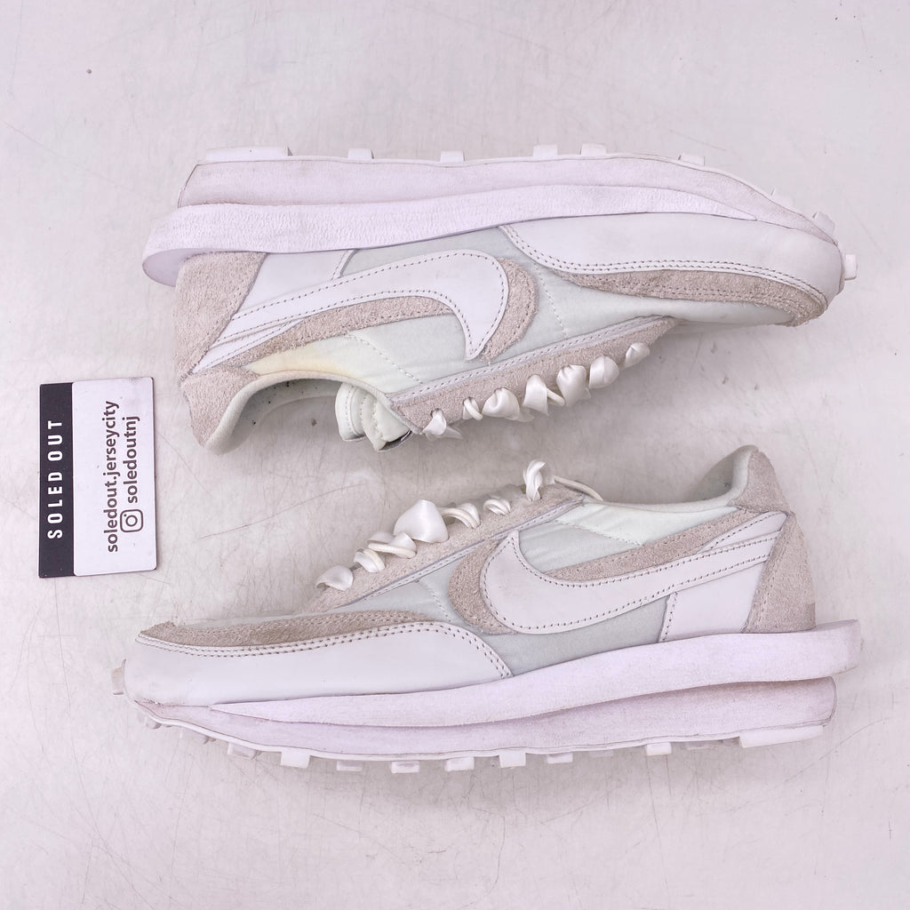 Nike LD WAFFLE / Sacai "White Nylon" 2020 Used Size 8.5