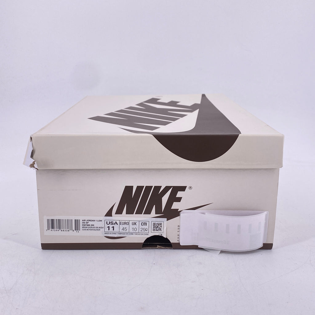 Air Jordan 1 Low OG SP "Travis Scott Medium Olive" 2024 New Size 11