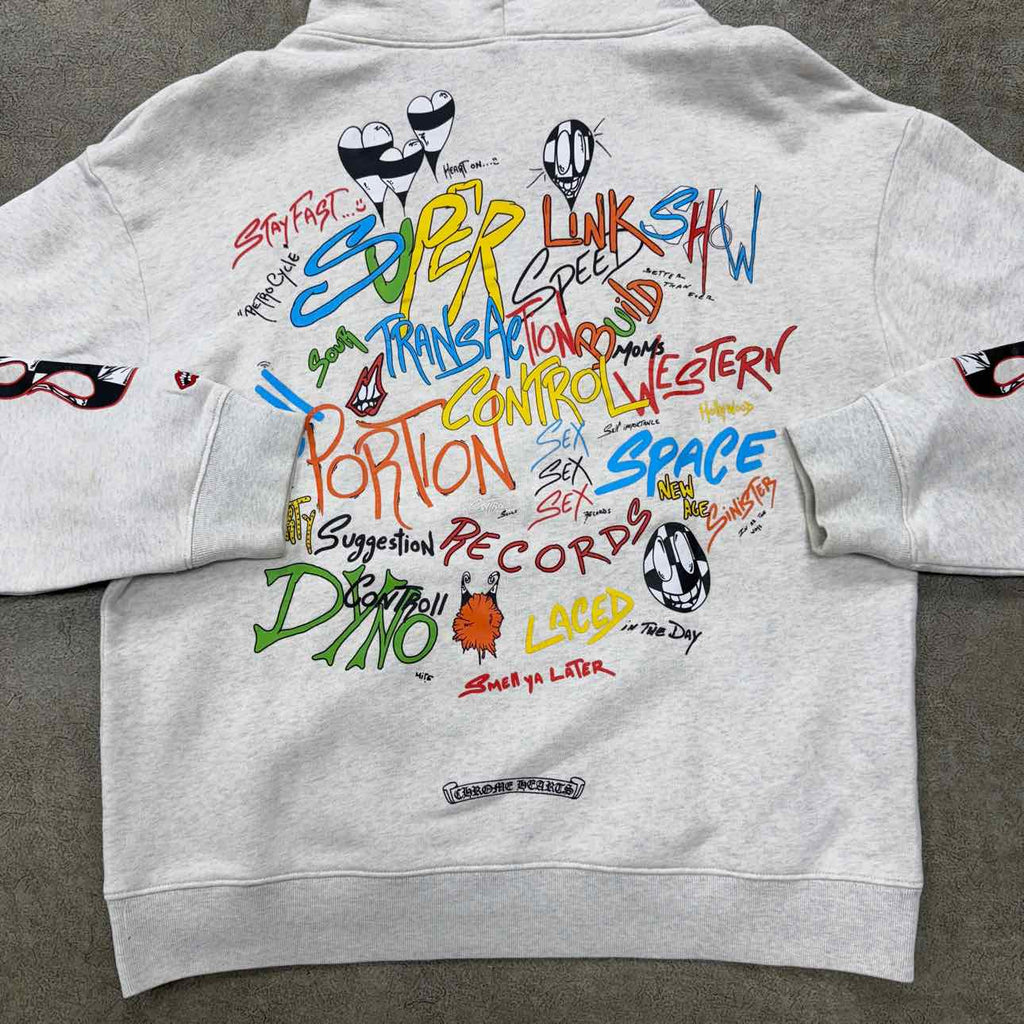 Chrome Hearts Hoodie "MATTY BOY" Grey Used Size L