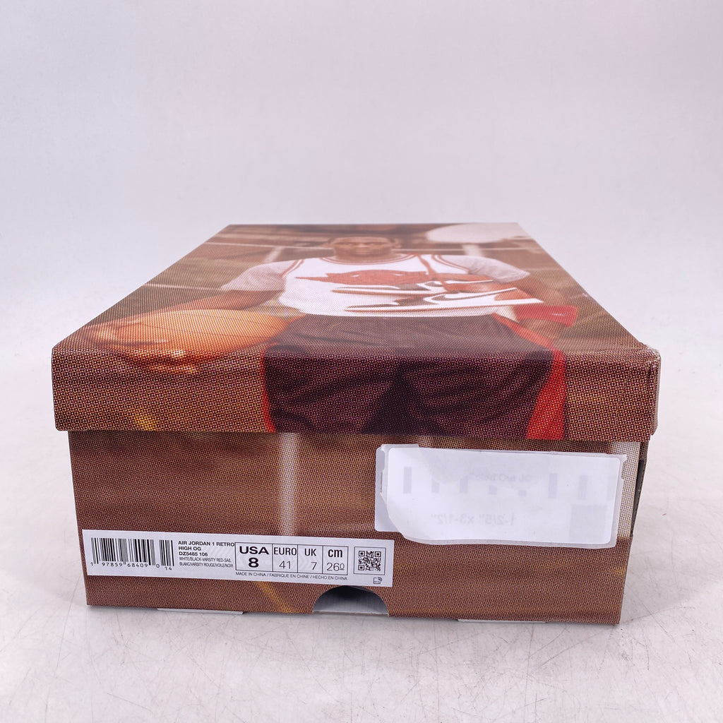 Air Jordan 1 Retro High OG "Black Toe Reimagined" 2025 New Size 8