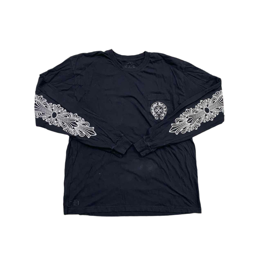 Chrome Hearts Long Sleeve "LOS ANGELES" Black Used Size 2XL