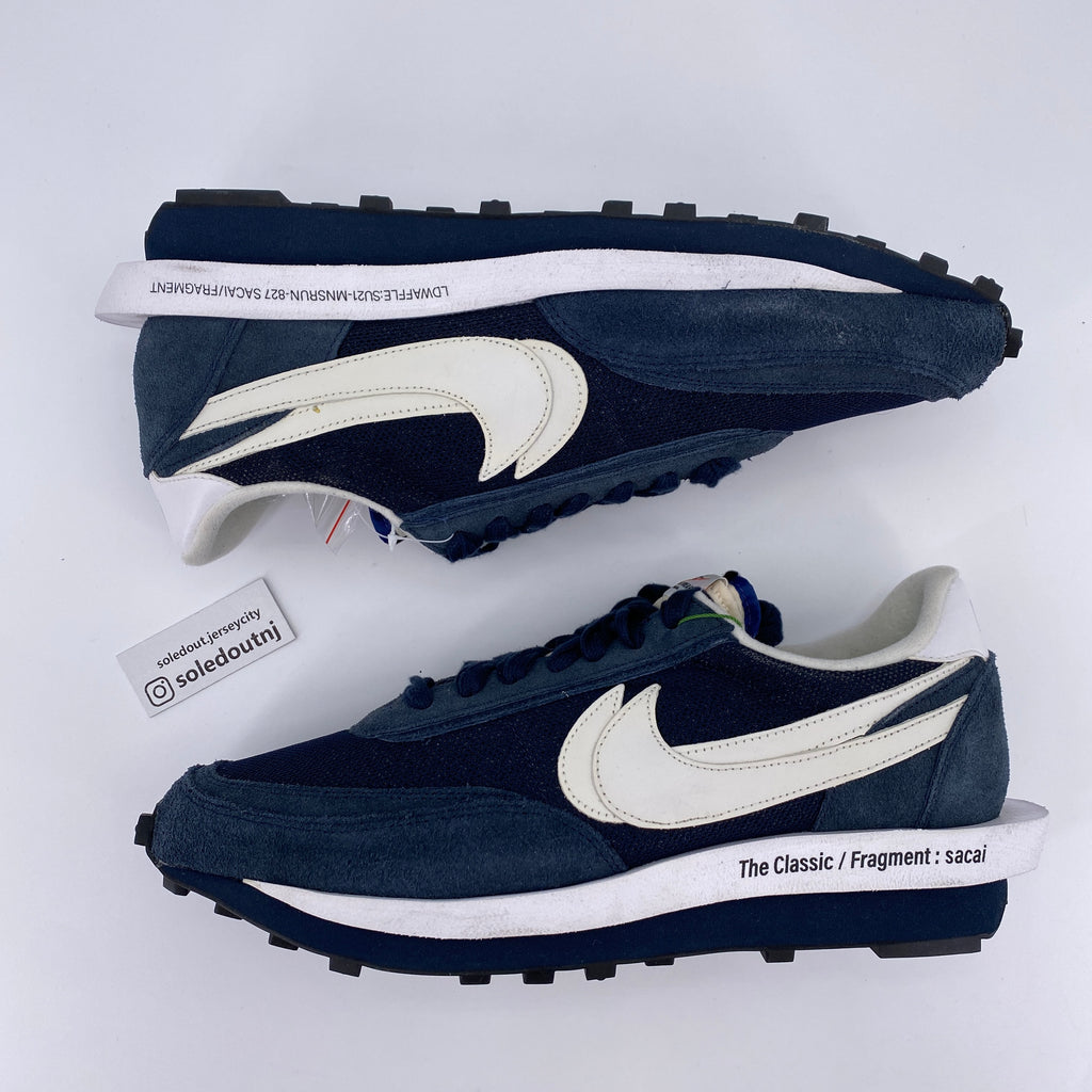 Nike LD WAFFLE / Sacai "Fragment Blue Void" 2021 New Size 14