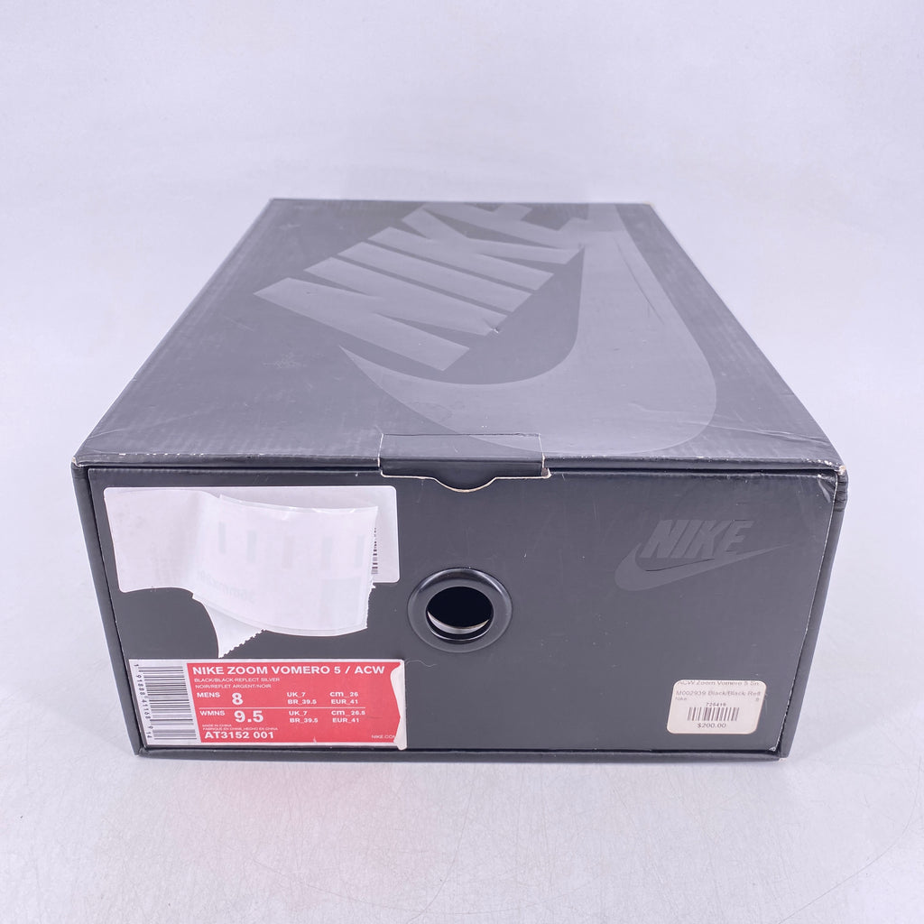 Nike Zoom Vomero 5 / ACW "Acw Black" 2018 Used Size 8
