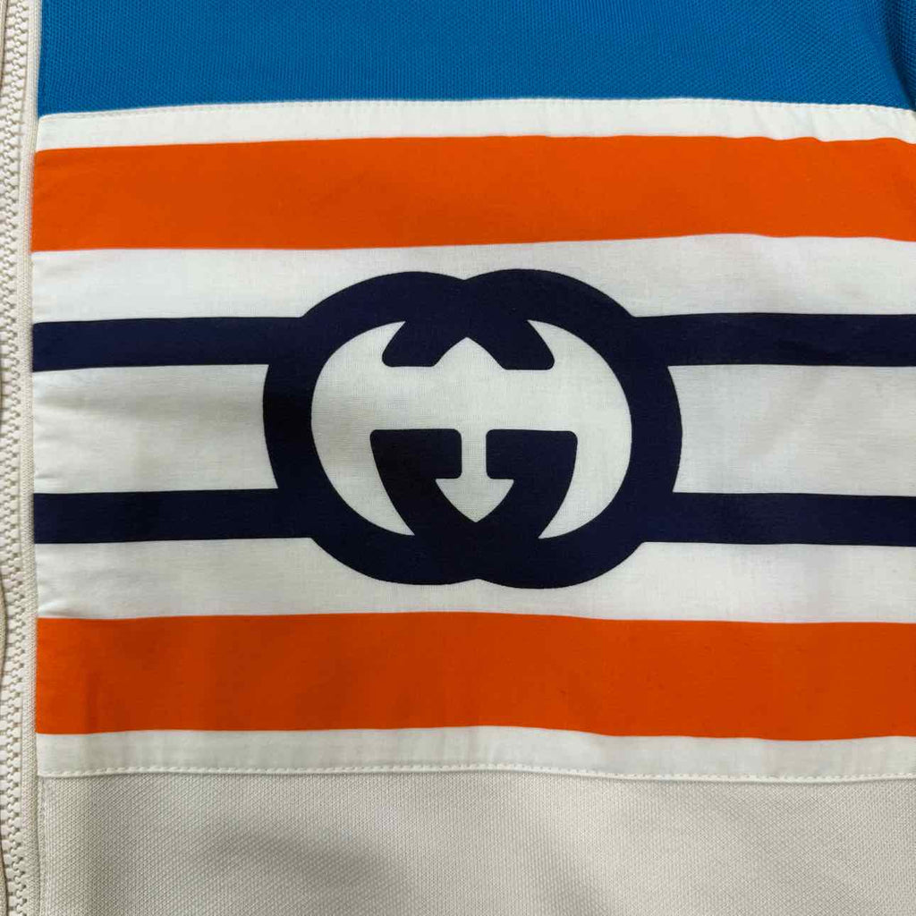 Gucci Zip Up "INTERLOCKING G" Blue Used Size XL