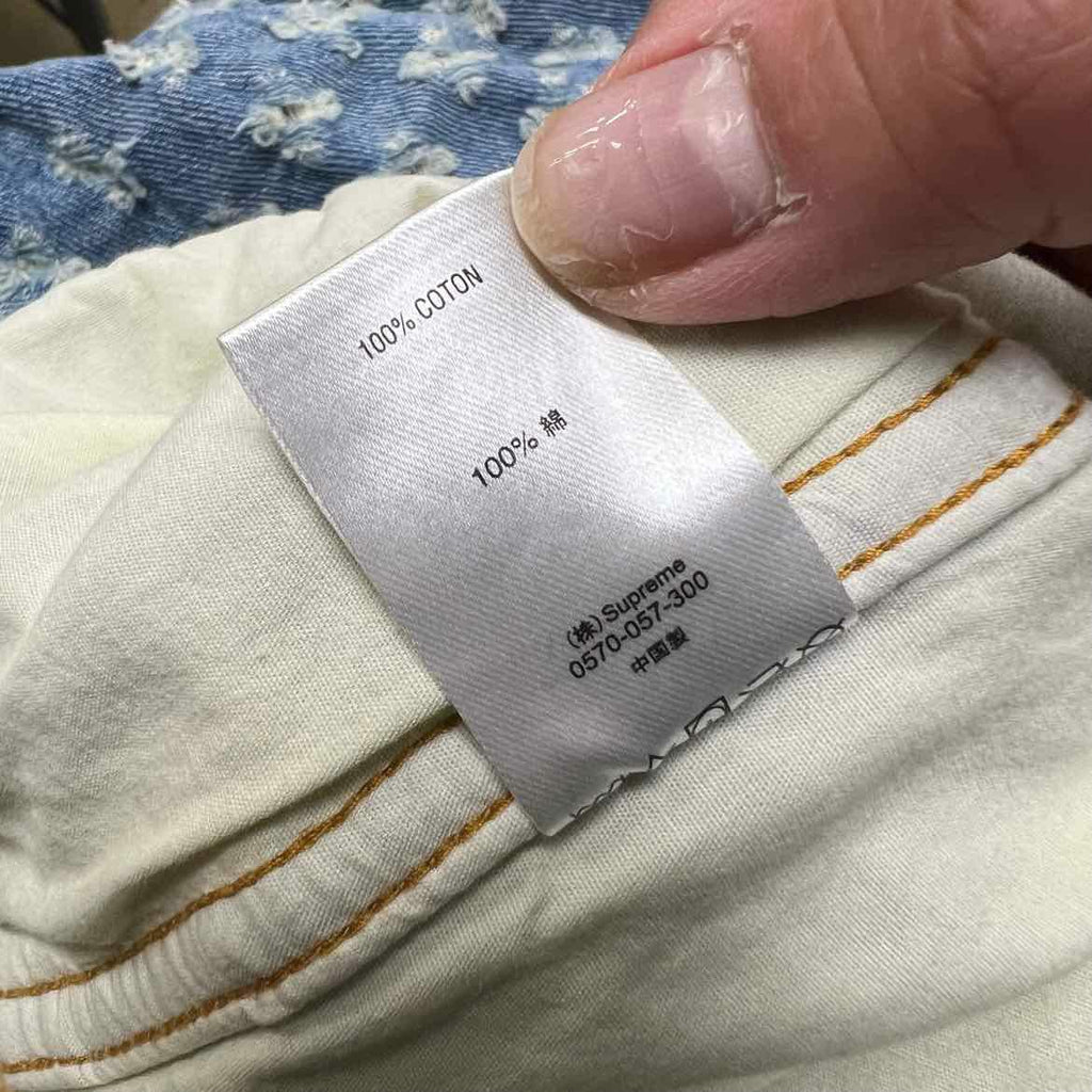 Supreme Trucker Jacket "HOLE PUNCH" Blue Used Size S