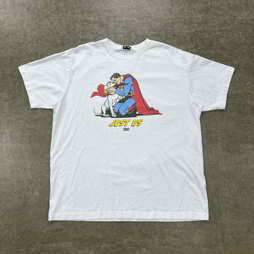 Kith T-Shirt "SUPERMAN" White Used Size XL